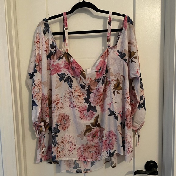 Torrid Floral Off the Shoulder Top - Picture 3 of 5
